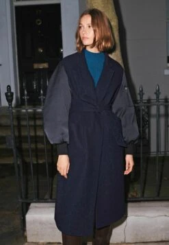 Next SLEEVE STANDARD - Kurzmantel - Navy Blue -Next 599efd8723be4f0c80b09cc155d9cac2 1