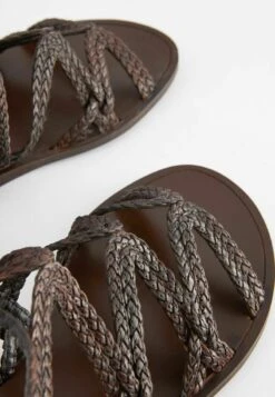 Next SIGNATURE PLAITED ANKLE WRAP STANDARD - Riemensandalette - Tan Brown -Next 5a969a637e8346de9520baf06b6548b3