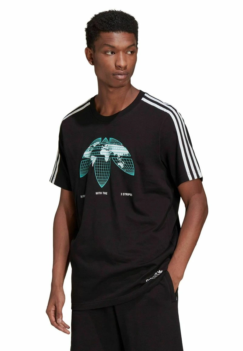 Next CAPPED SLEEVE WITH - T-Shirt Print - Blue Chambray 1 Next CAPPED SLEEVE WITH - T-Shirt Print - Blue Chambray