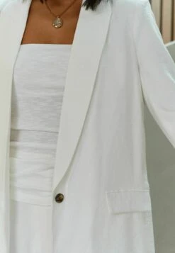 Next SINGLE BREASTED - Kurzmantel - Rochelle White -Next 5e95edd7b2a54cf59f31e737a445c2af