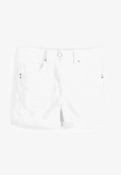 Next LIFT AND SHAPE TURN UP - Jeans Shorts - White