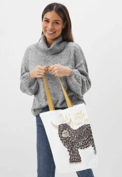 Next HAMISH COW SLOGAN REUSABLE FOR LIFE STANDARD - Shopping Bag - Natural