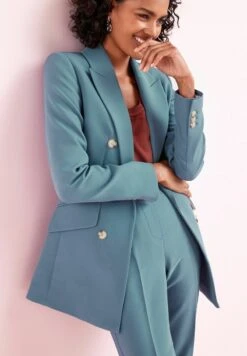 Next TAILORED LONGLINE - Kurzmantel - Blue -Next 60b4d98dc3cf478ebb025cf07e270f8a