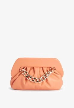 Next CHAIN DETAIL STANDARD - Clutch - Coral Pink