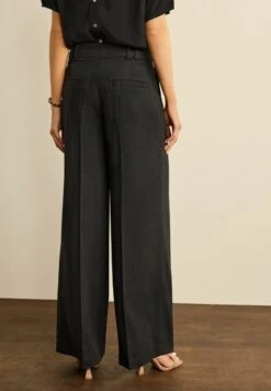 Next BLEND WIDE LEG - Stoffhose - Black -Next 642278e30f6a427798c3691861e161e9