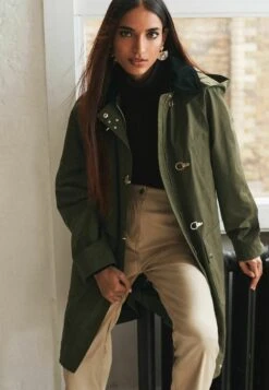 Next Klassischer Mantel - Khaki Green -Next 6460c9d15acc452390bf581da273e1f6