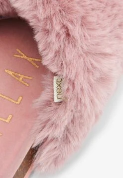Next Hausschuh - Rose Pink Recycled Faux Fur -Next 650d9e7a7e5c487c90ebd86bd563762e