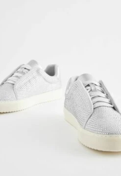 Next FOREVER COMFORT® BLING CHUNKY STANDARD - Sneaker Low - Silver -Next 651e77e8bc45447aac3df21bc6cfac8f