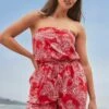 Next BOOBTUBE STANDARD - Jumpsuit - Red Paisley