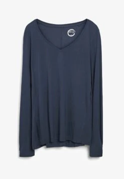 Next SLOUCH V NECK LONG SLEEVE - Langarmshirt - Charcoal Grey -Next 660445381e8645b2aed743bcdb11f866