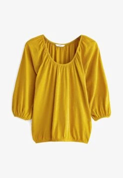 Next LONG SLEEVE SCOOP NECK STANDARD - Bluse - Ochre Yellow -Next 668c01f0d0cd44a696dbe899be24e30e