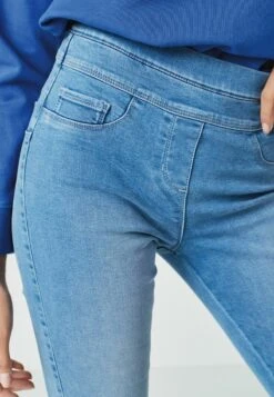 Next SUPER STRETCH SOFT SCULPT PULL-ON STANDARD - Jeans Slim Fit - Mid Blue Denim -Next 66dd156afcc24b77b6e3242cef21919c