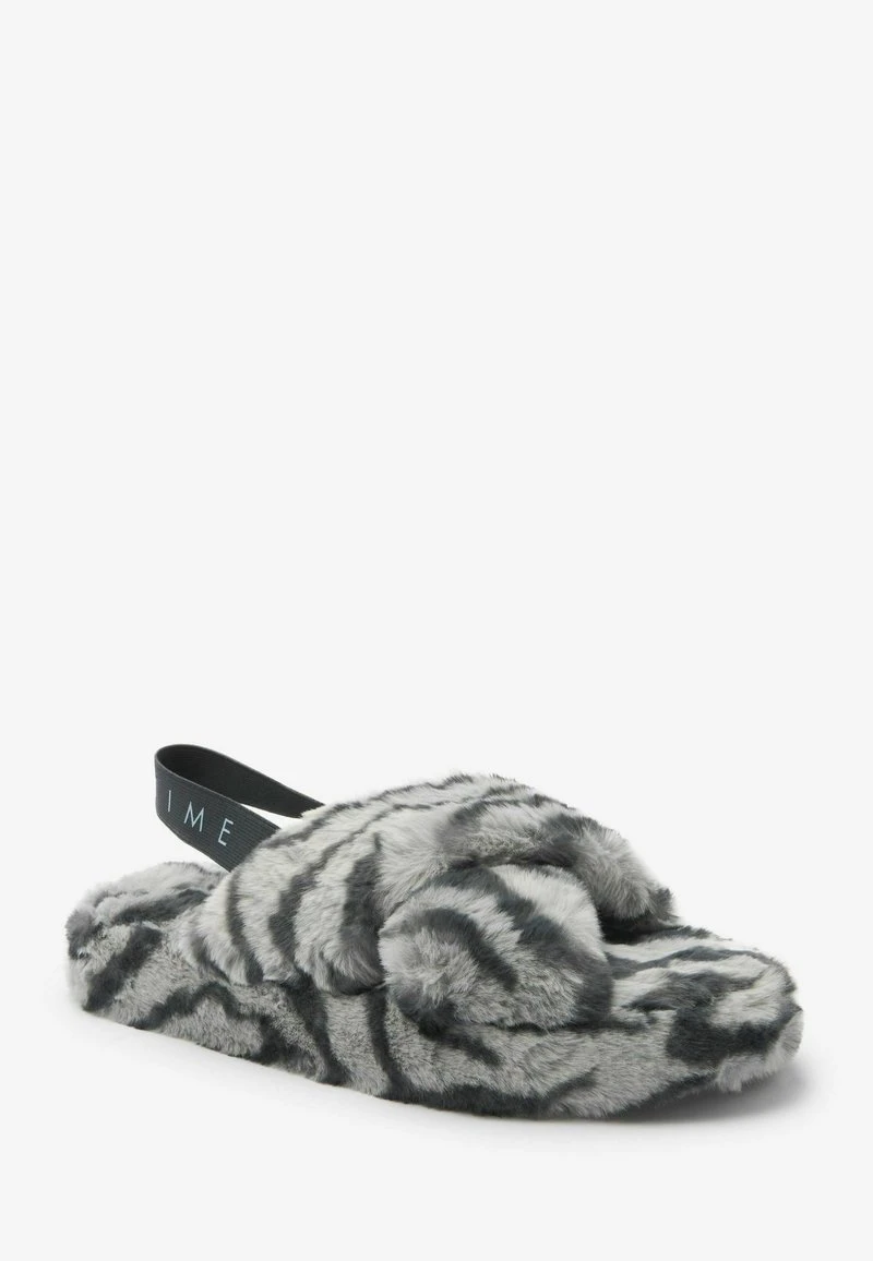 Next CROSSOVER - Hausschuh - Grey Zebra 4 Next CROSSOVER - Hausschuh - Grey Zebra – Bild 4
