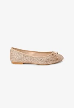 Next FOREVER COMFORT SPARKLY BOW - Klassischer Ballerina - Champagne Gold