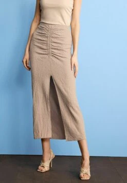 Next TEXTURE RUCHED FRONT MIDI STANDARD - Maxirock - Stone Natural 10 Next TEXTURE RUCHED FRONT MIDI STANDARD - Maxirock - Stone Natural -Next 6b6db113498541d99b145765a0d6df95 1