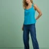 Next SMART SLEEVELESS SQUARE NECK CAMI STANDARD - Top - Teal Blue