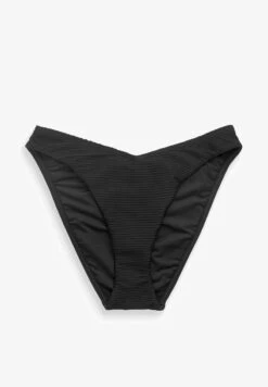 Next V HIGH LEG STANDARD - Bikini-Hose - Black Rib -Next 6c842446b17942aa908fc65bca33686f