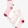 Next 5 PACK - Socken - Pink White Heart