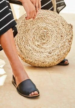 Next BEACH - Riemensandalette - Black Leather -Next 6f6650458f94453da2253915996a271b 1