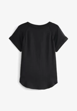 Next MIX SHORT SLEEVE RAGLAN - Bluse - Black -Next 6f90cee649674088ad29ab39cc139e83