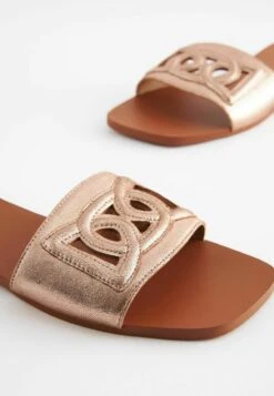 Next CUT OUT DETAIL STANDARD - Pantolette Flach - Rose Gold -Next 6f96d8dd0760460a9fe4aefb26e17116