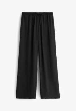 Next WIDE LEG - Stoffhose - Black -Next 6fc857a04a8940038f7e2374ac3b1ca0
