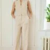 Next UTILITY - Jumpsuit - Ecru Cream