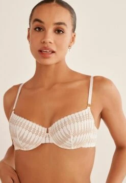 Next GRAPHIC PLUNGE BALCONY - Bügel BH - Cream