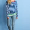 Next FUN STAR STRIPED STANDARD - Strickpullover - Blue White