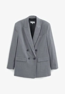 Next DOUBLE BREASTED STANDARD - Kurzmantel - Grey -Next 7028e9b3bc854a49914d73a653ab49c6