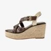 Next FOREVER COMFORT® WEAVE STRAP STANDARD - Espadrille - Chocolate Brown