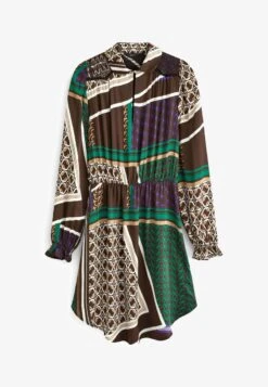 Next SHIRRED SHOULDER - Freizeitkleid - Black Abstract Patch Print -Next 74bb4250f6354889be8687833a15912d