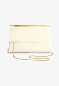 Next Clutch - Bone Cream Croc Effect