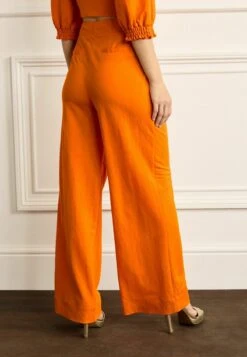 Next WIDE LEG STANDARD - Stoffhose - Orange -Next 74f2e90a691c4188b92055e3fcbe15c3
