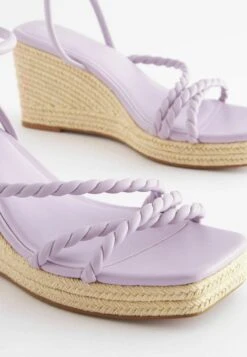 Next FOREVER COMFORT ROPE STANDARD - Keilsandalette - Lilac Purple -Next 7531444be0e04dd780a4f987b1e6bc45