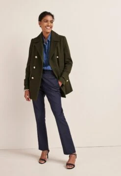 Next DOUBLE BREASTED PEA STANDARD - Kurzmantel - Green -Next 7563e6dbf1c546e1ac203f8f771d4359