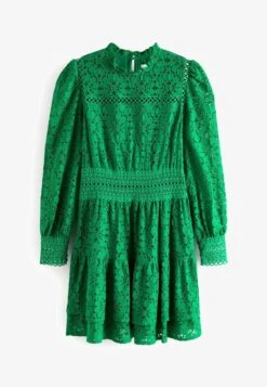 Next LONG SLEEVE LACE MINI STANDARD - Cocktailkleid/festliches Kleid - Green 10 Next LONG SLEEVE LACE MINI STANDARD - Cocktailkleid/festliches Kleid - Green -Next 757693ff663242798caac289161358ad