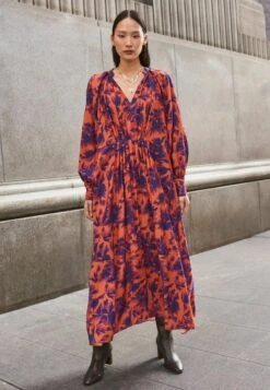 Next V-NECK LONG SLEEVE STANDARD - Freizeitkleid - Orange -Next 77626e1d6d0845588e93418d2d1294bb 1