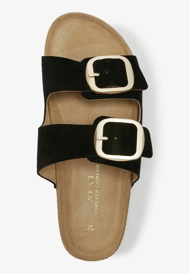 Next DOUBLE STRAP - Pantolette Flach - Black 3 Next DOUBLE STRAP - Pantolette Flach - Black – Bild 3