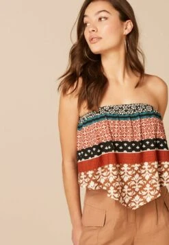 Next BANDANA STYLE SLEEVELESS BANDEAU - Top - Terracotta Printed -Next 78b8aa31f75943faa8b7e034b428c20f 1