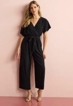Next SHORT SLEEVE PLISSE STANDARD - Jumpsuit - Black -Next 7c9377464f78469bbace4b2e694e0ad2 1