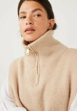 Next HALF ZIP LAYER STANDARD - Cape - Oatmeal Cream -Next 7f38f16c77d74eb79357bc39d18bf35d