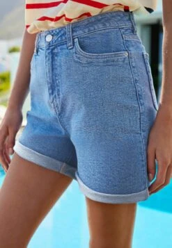 Next MOM COMFORT STRETCH STANDARD - Jeans Shorts - Bright Blue -Next 808f1625487f4713bba750a70ca65da1 1