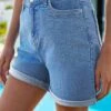 Next MOM COMFORT STRETCH STANDARD - Jeans Shorts - Bright Blue