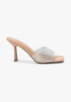 Next FOREVER COMFORT VINYL JEWEL - Pantolette Hoch - Nude/pink -Next 813a0a2d37e041078255957f5bd4b4b0 1
