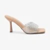 Next FOREVER COMFORT VINYL JEWEL - Pantolette Hoch - Nude/pink