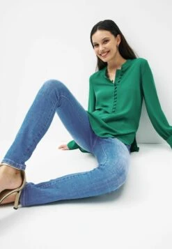 Next SINGLE BUTTON LIFT SHAPE - Jeans Slim Fit - Mid Blue -Next 817987e563eb4e94ae0d81481e2e8773