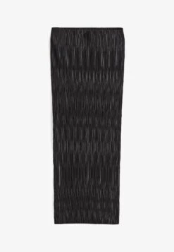 Next CO ORD PLISSE FITTED MIDI STANDARD - Bleistiftrock - Black