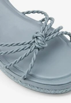 Next FOREVER COMFORT KNOT DETAIL STANDARD - Keilsandalette - Blue -Next 8341f2af60db4f8bbcee41fd8cdd291d
