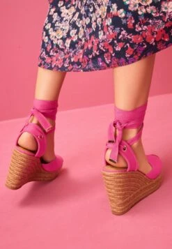 Next FOREVER COMFORT TIE UP - Schnürpumps - Bright Pink